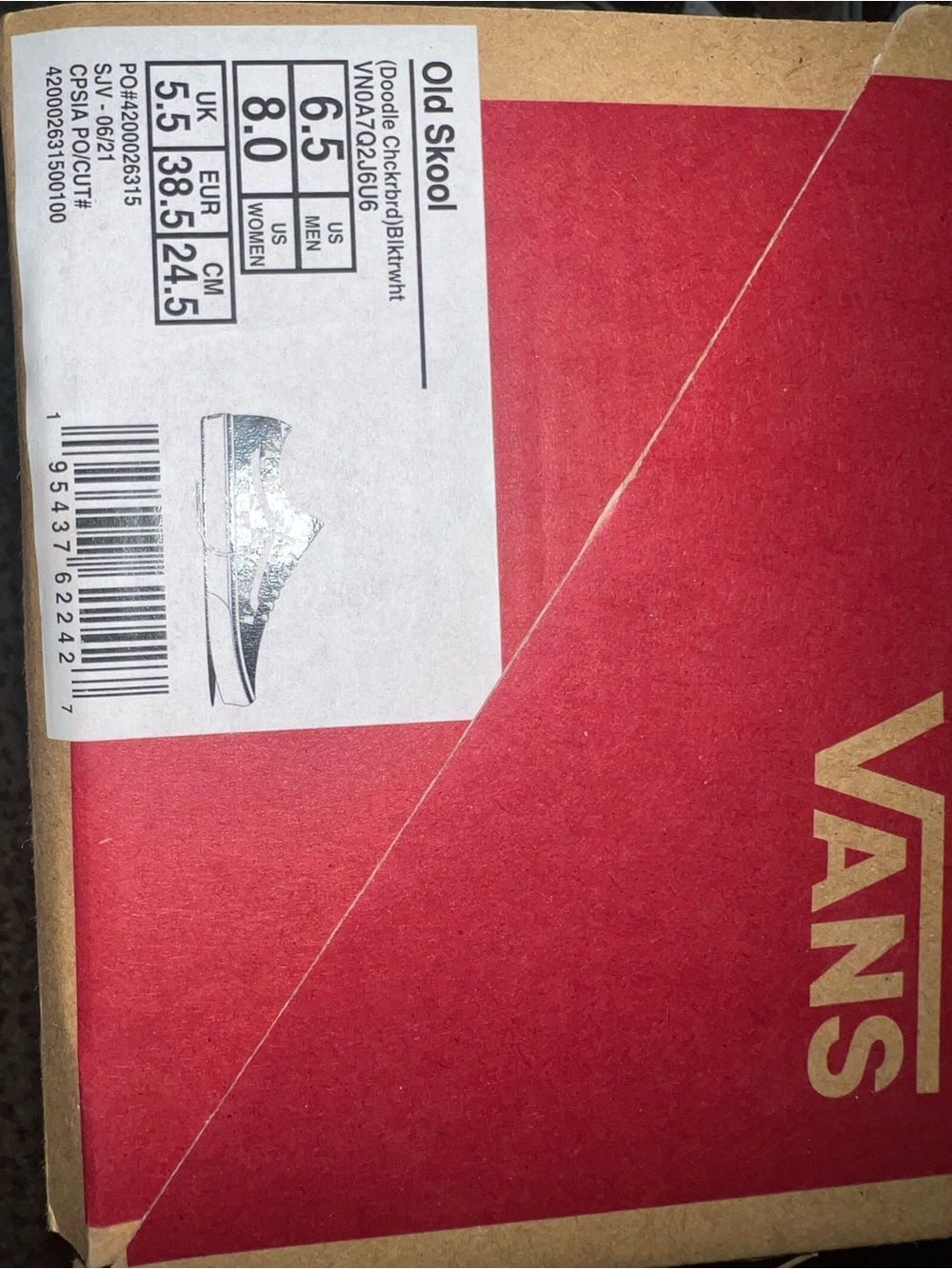 Vans Black & White Graphic Old Skool Sneakers - Picture 4 of 8